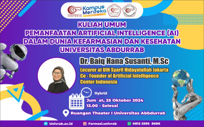 Kuliah Umum: Pemanfaatan Artificial Intelligence dalam Dunia Kesehatan